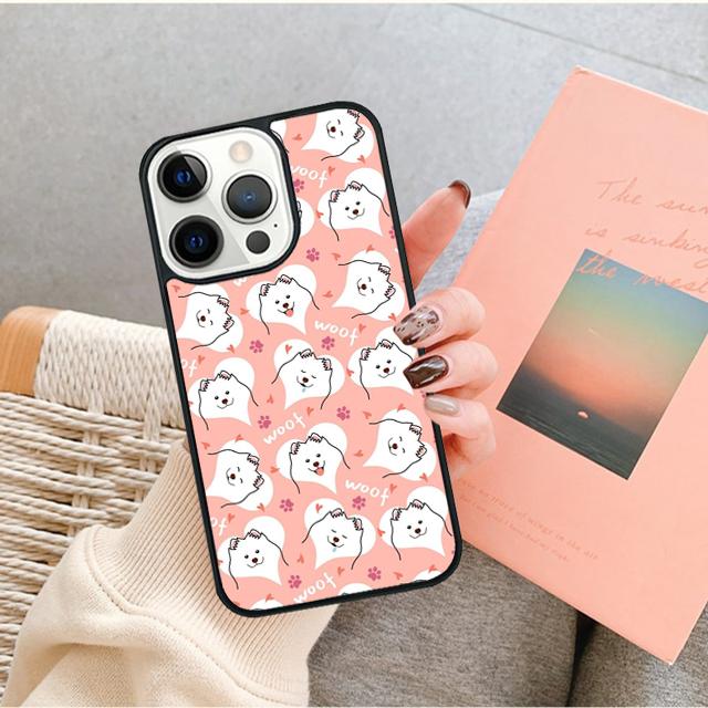 Samoyed Puppy Phone Case for iPhone 17 Air 16 15 14 12 13 PLUS 11 PRO MAX Back Fundas coque Cover Shell