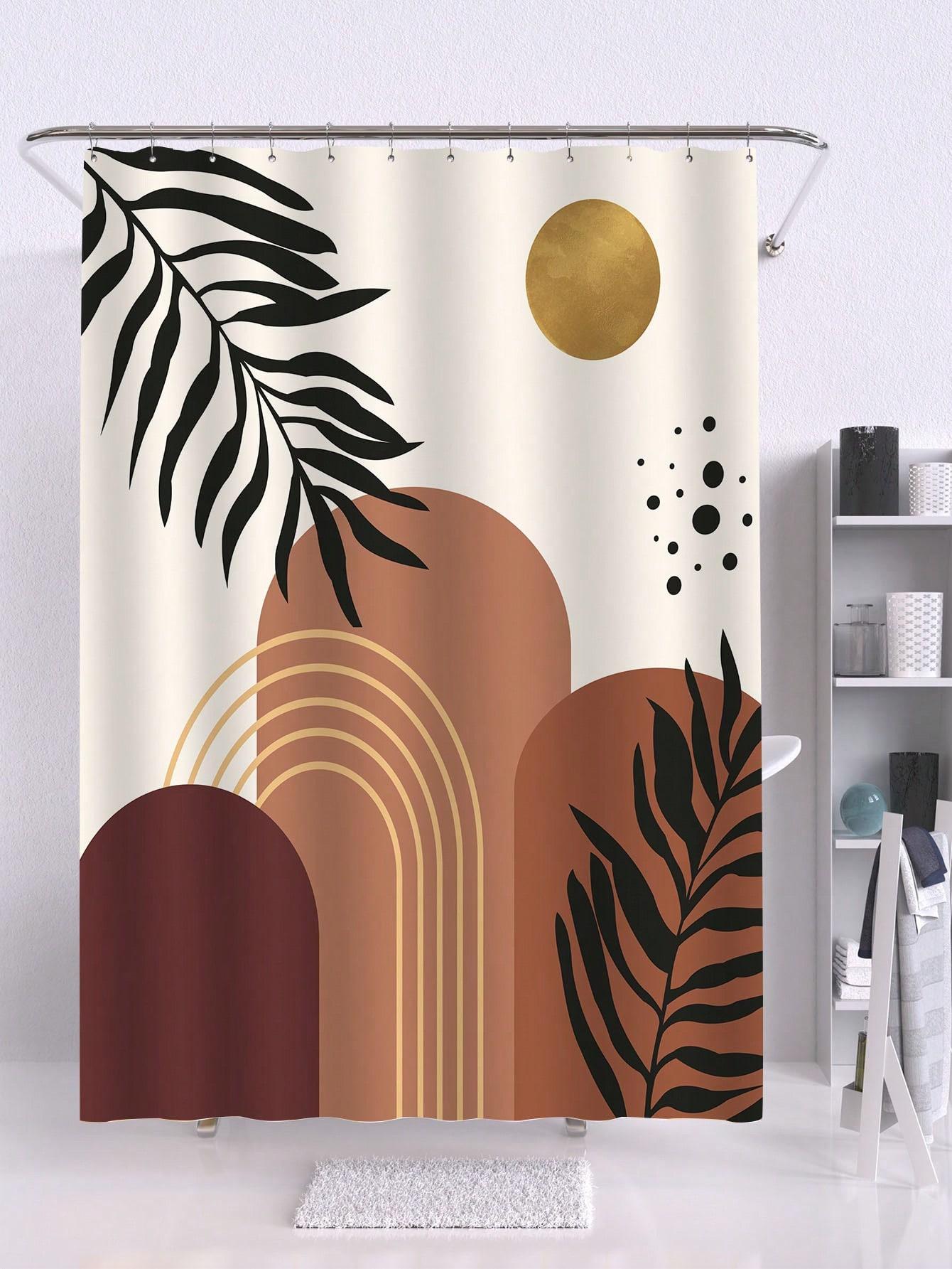 Modern Boho Shower Curtain - Anti-Mold, Waterproof Bathroom Decor, Unique Gift, Stylish Design, Elegant 90x180cm