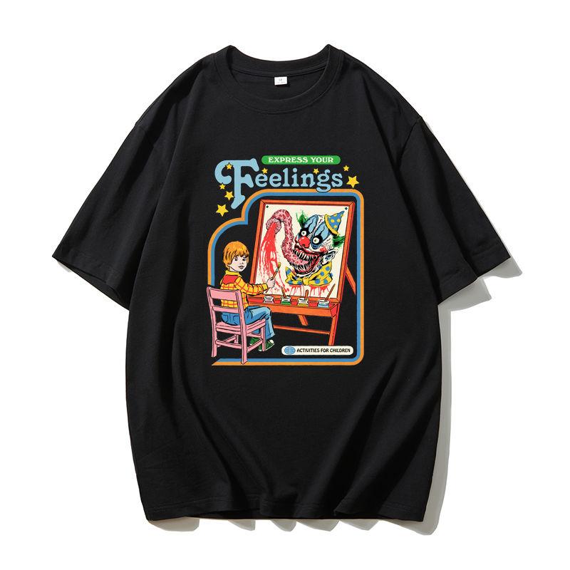 Stay Positive. Classic Illustrations of Men and Women, American Retro Artist, Short-sleeved T-shirt