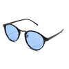 [MERRY PLEASURE] Merry Pleasure Sunglasses, Fashion Glasses, Men's & Women's, Boston Style, Round, Light-Colored Lenses (BLACK X Lt.PURPLE