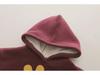 Cute Cartoon Hooded Baby Sweater - Long-Sleeved, Thick, Unisex Children's Clothing for Fall and Winter
