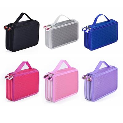 Double-Layer Pencil Pouch Polyester Pencil Box Durable Pencil Case