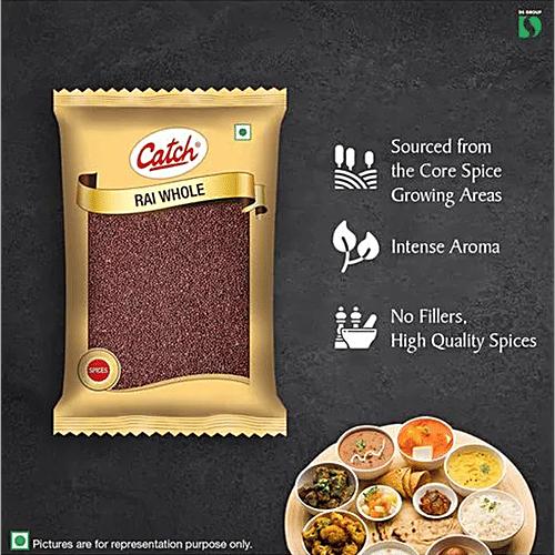Catch Mustard Whole Spice 100g Premium Rai Seeds for Cooking and Pickling Enhances Flavor Aroma in Curries and Vegetable Dishes