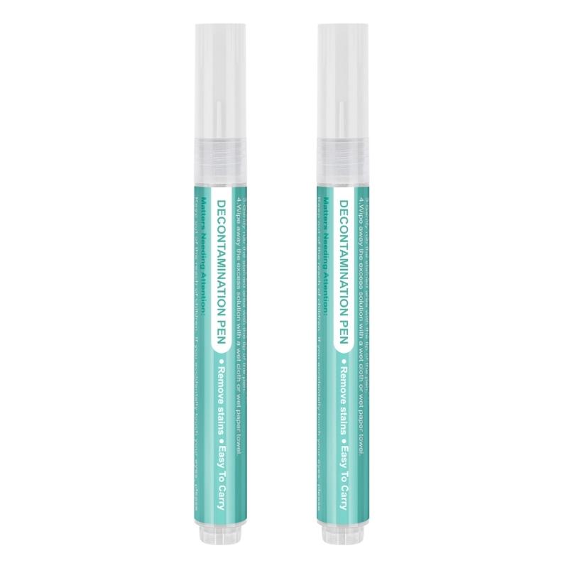 

Portable Emergency Decontamination Pen Dust Cleaner Oil Stain Cleaning Pen Brush Rub Wipe Fabric Cloth Stain Remover Pen 1