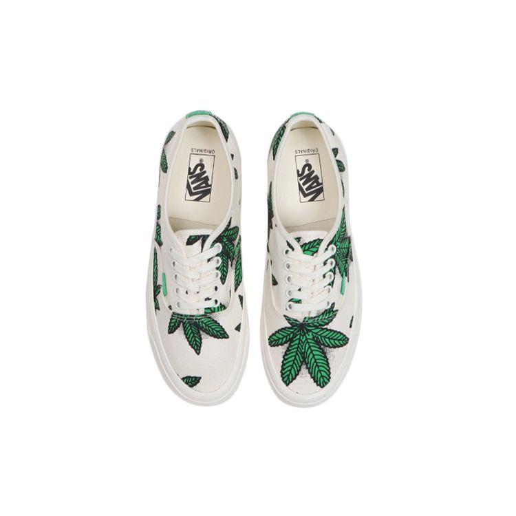 Vans OG Authentic LX Sweet Leaf - White Unisex Sneakers Green VN0A4BV94JM