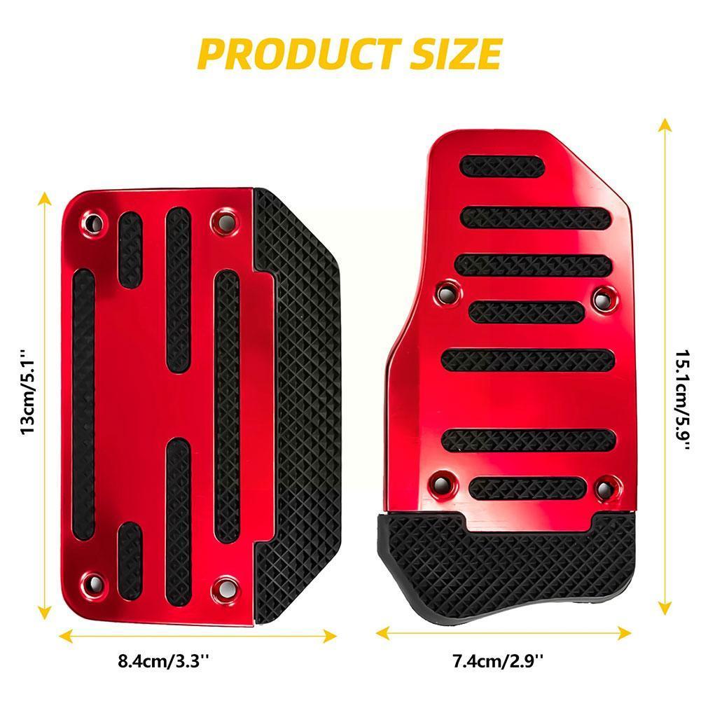 Automatic Transmission Car Foot Gas Pedal Set Cover Non-Slip Pedals Brake Kit Fuel Universal Aluminum car accessories interior