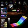 Truck LED Devil Eye Light Flexible Display Screens Remote/APP Control Customizable Text for Car Windshield/Store/Bar Decorations