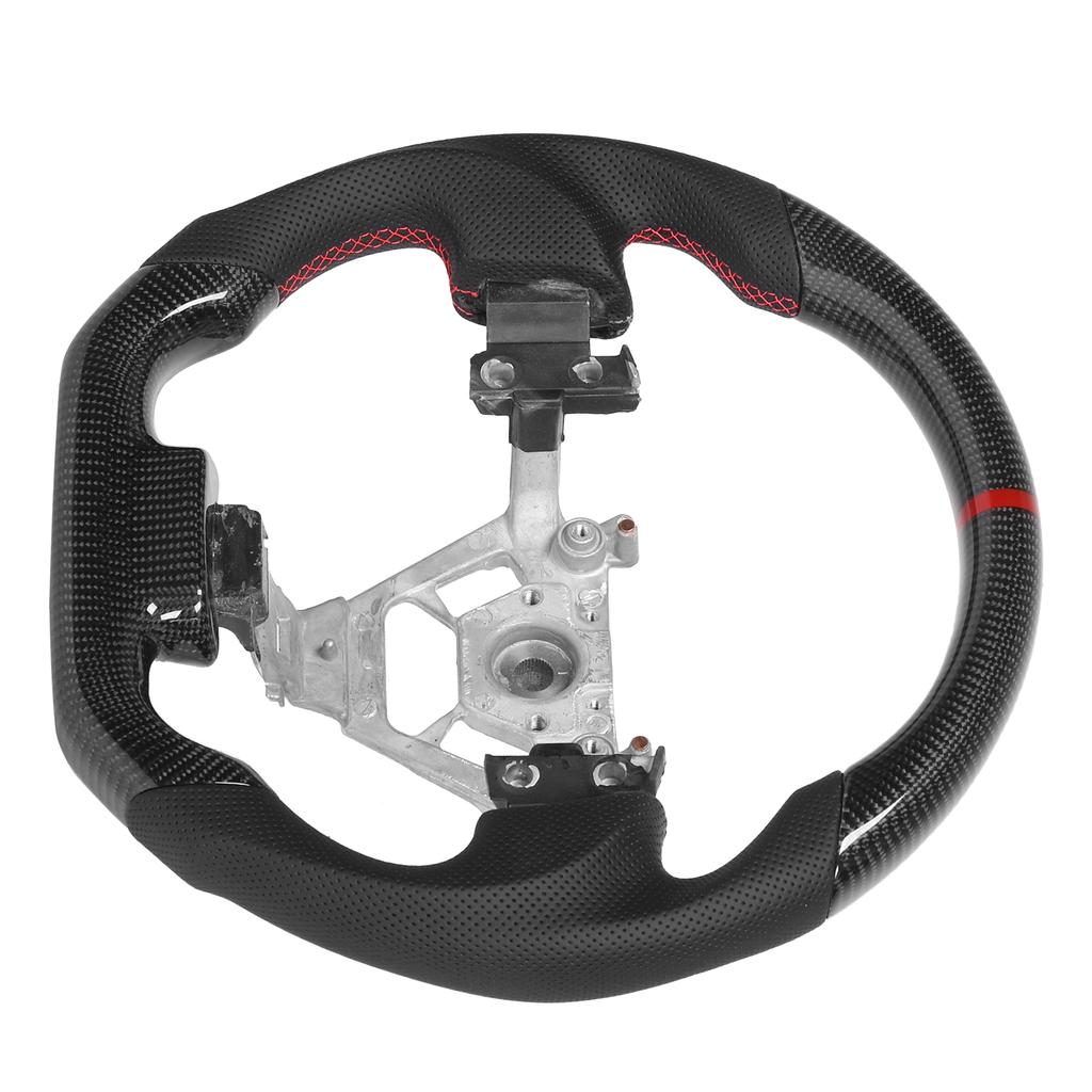 Custom Carbon Fiber Steering Wheel Nappa Perforated Leather Fit for Nissan 350z 2003 2008