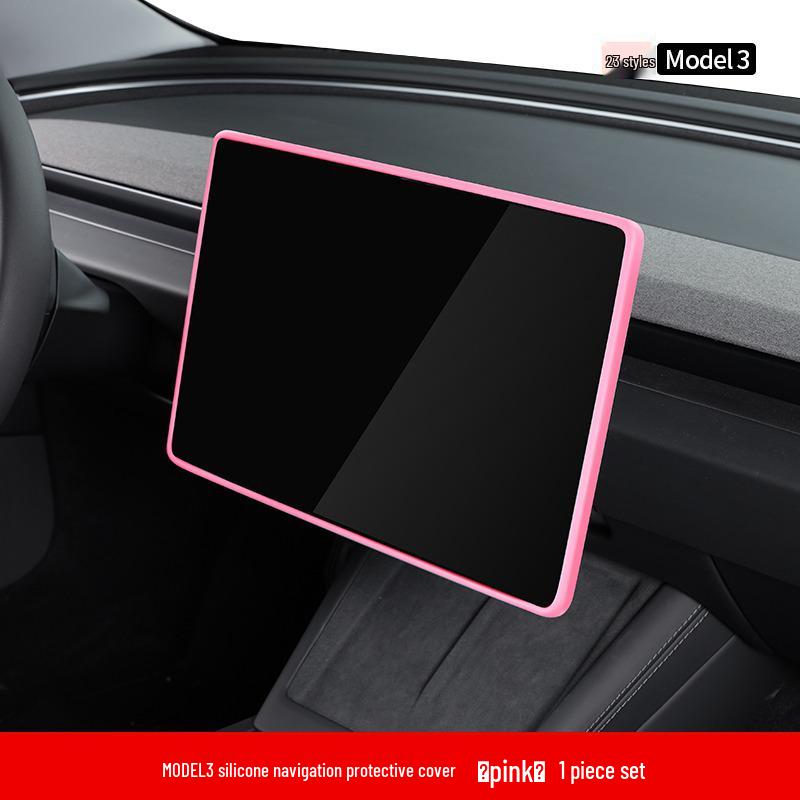 Tesla Model 3 '23 Mittelkonsole Anti-Kollisions-Silikonrahmen