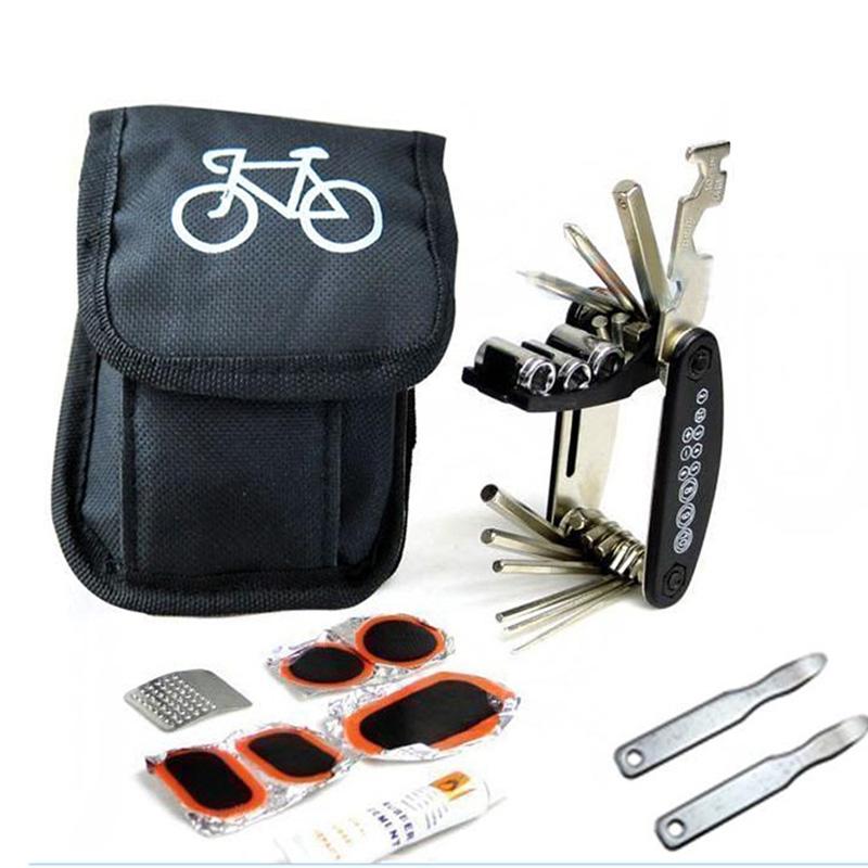 Bicycle Repair Tool Set Bag Road Mountain Bike Tire Repair Kit Bicycle Multifunction Tool Portable Cycling Tools Bag Bike Part