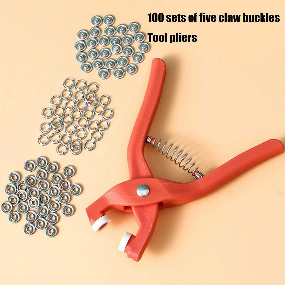 

Набор кнопок с ручными плоскогубцами 100 шт. кнопок, металлические кнопки для шитья, швейные кнопки для самоделок, одежды, головных уборов