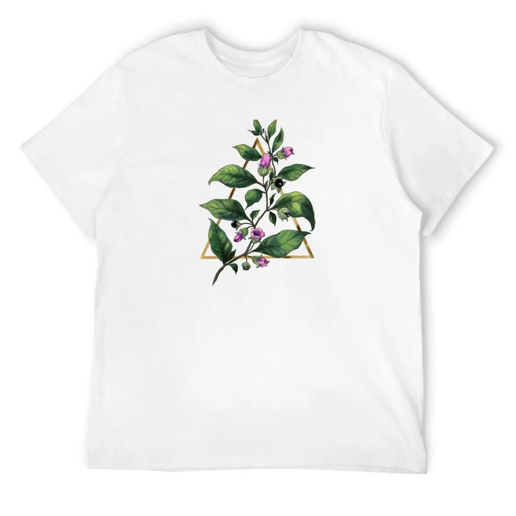 Belladonna. Deadly Nightshade. Magical Herbs T-Shirt Quick-Drying Anime Stuff Mens Fashion