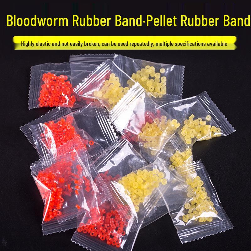 Bloodworm & Earthworm Fishing Bait Bands and Clips - Tackle & Supplies