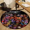 Five Nights at Freddy's Pattern Round Rug, Indoor/Outdoor Mat, for Picnic, Gameroom, Bedroom, Office, Living Room, Home Decor Carpet, Birthday Gift