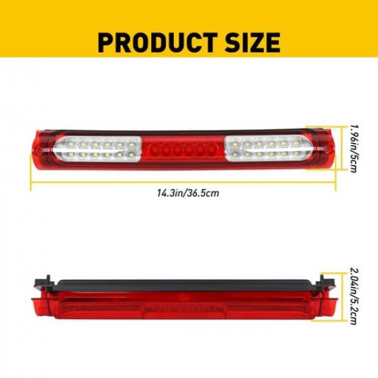 FOR Ford 1997-2003 F-150 1997-99 F-250 THIRD 3RD BRAKE LIGHT CARGO LAMP Red EOA