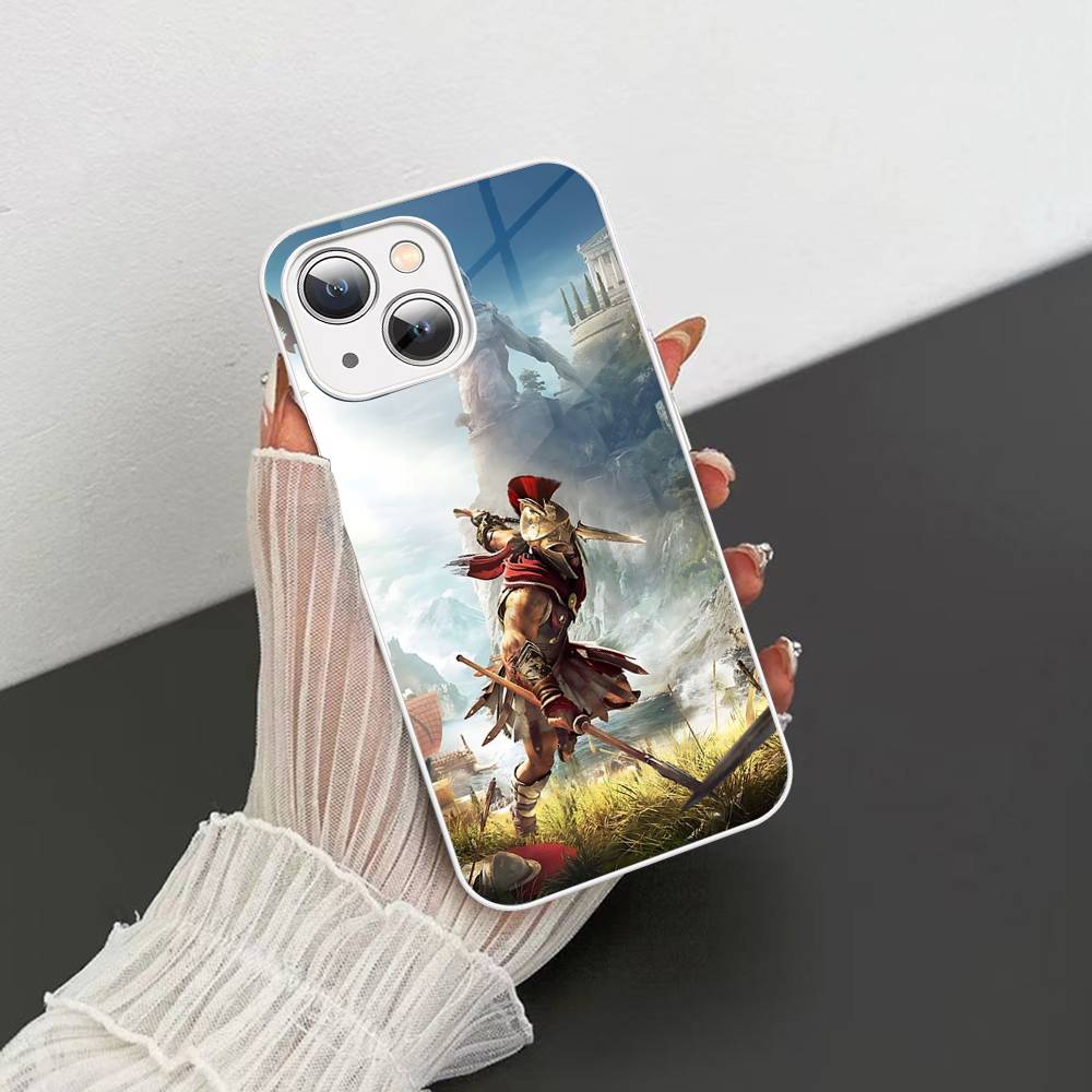 Funny A-Assassins Game C-Creed Tempered Glass For Iphone 14 13 12 11 Pro Mini XS MAX 14Plus X XS XR Cover