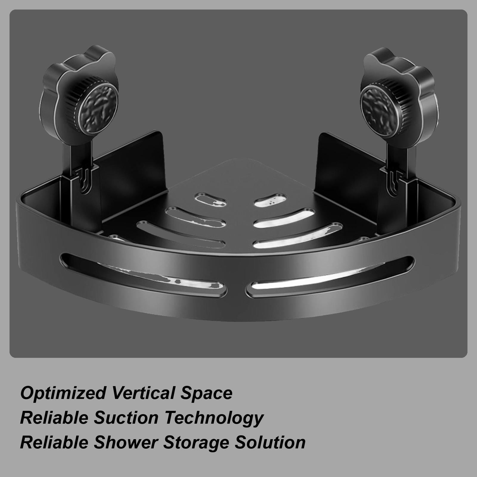 

Bear Suction Cup Triangle Shower Holder Rack Wall-mounted Corner Storage Rack No-Drilling Corner Shower Organization Storage China Mainland