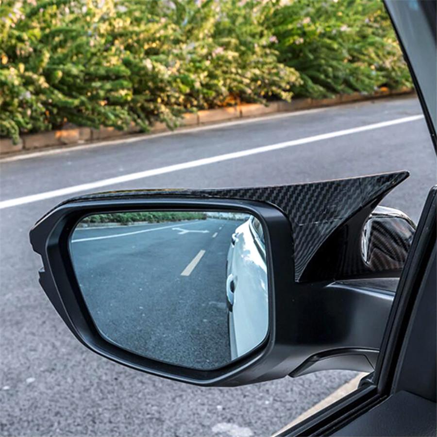 Side Mirror Cover Trim Cap Fit For Honda Civic 10Th 2016 2017 2018 Carbon Fiber Look