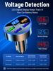 5-Port Car Charger PD+QC3.0 Fast Charger with Voltmeter USB-C Cigarette Lighter Adapter for iPhone 13 14 15 Android Phones