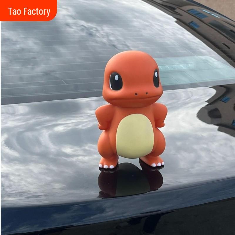 

16cm Tsundere Charmander Car Ornament - Creative Rear Trunk Roof Decoration Figurine
