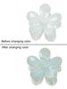 New Flower Hair Claws Gradient Fashion Shark Claws Hairpin For Girlschange Colour In The Sunlight Vacation Hair Accessories