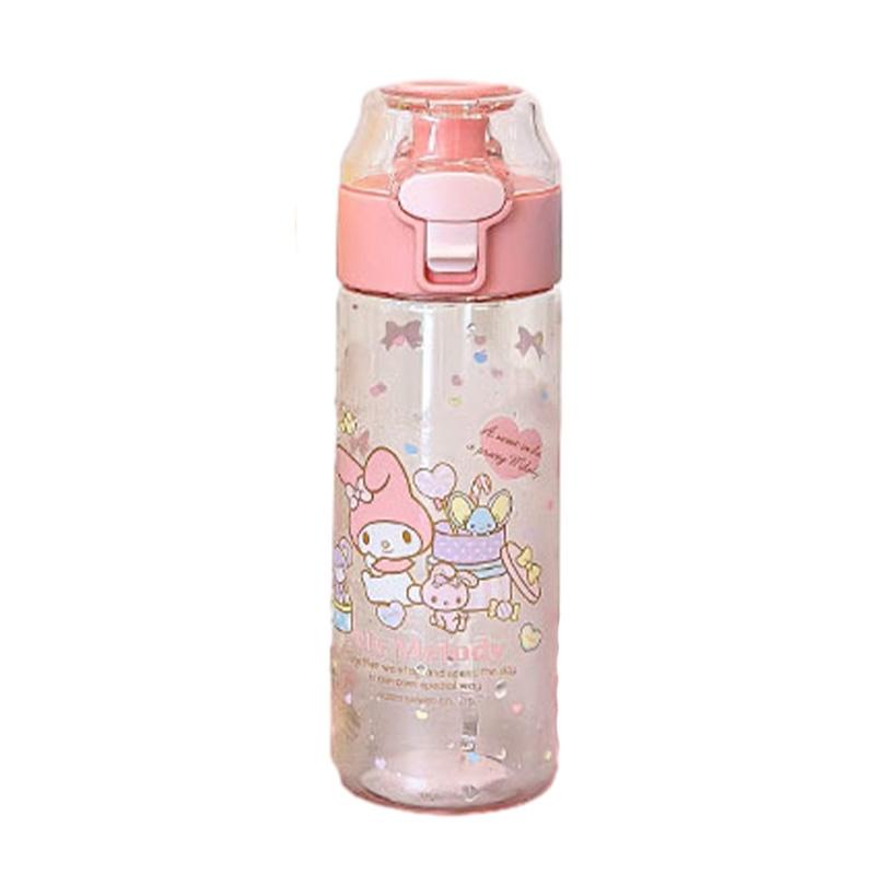 Cute Cartoon Design Tritan Plastic Water Bottle For Kids 550ml Capacity High-temperature Resistant