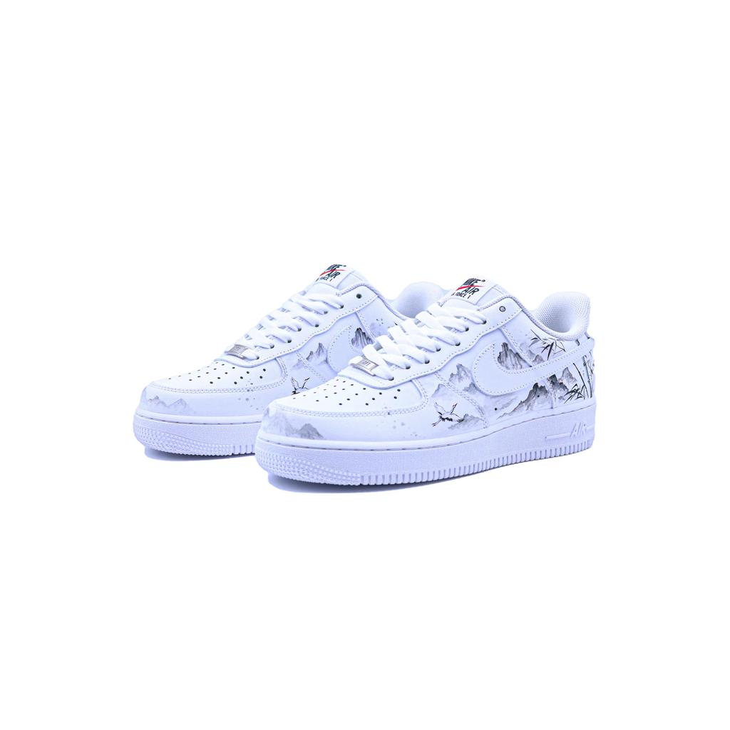 Nike Air Force 1 Singularity, Bamboo Shadow Breeze Abrasion Resistant Slip Resistant Low Top Skateboard Shoes Unisex CW2288-111(Team779-)