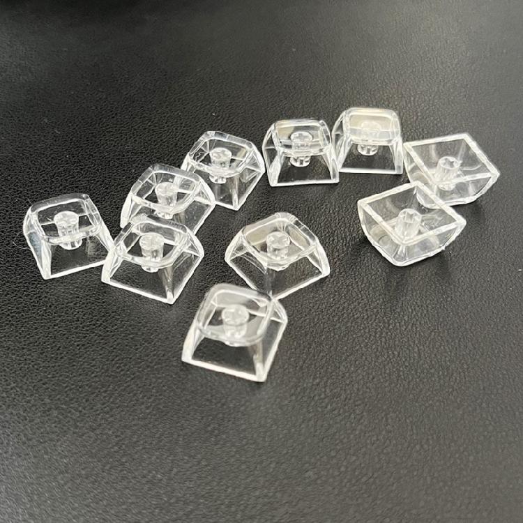 5/10pcs 1U Keycaps Set XDA Height Transparent with Backlit For Personalizing Mechanical Keyboards Enhances Typing