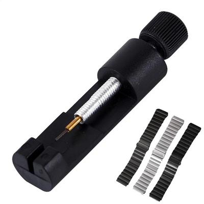 Outil de retrait de maillons de montre Kit d'outils de réparation de bracelet de montre Kit d'outils pour montre Outil de retrait de maillons Outil de réparation pour remplacement et redimensionnement de bracelet de montre