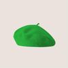 Vintage Wool French Beret for Women Solid Fashion Simple Casual Beret Solid Classic Breathable Soft Comfortable Hat for Fall Winter