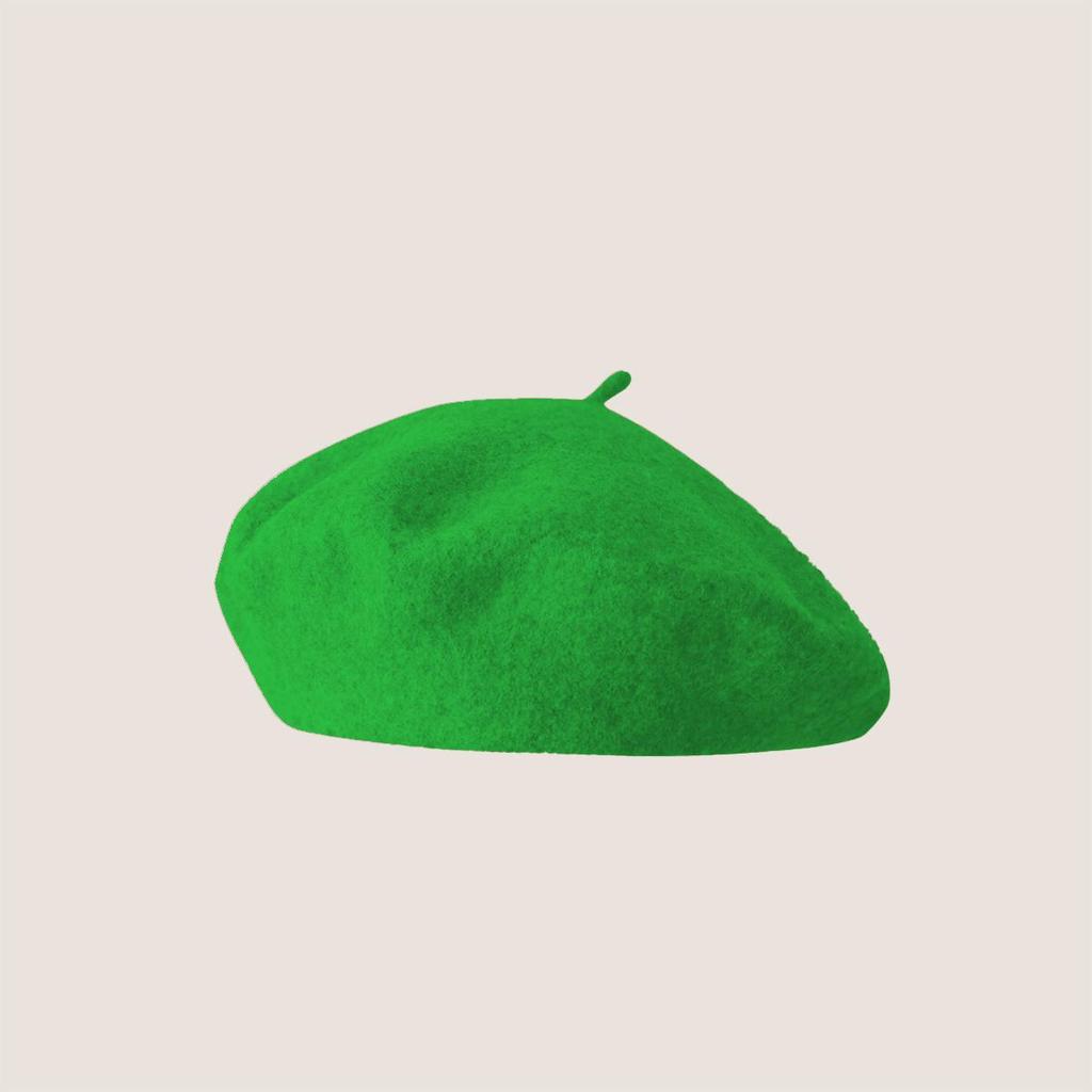 Vintage Wool French Beret for Women Solid Fashion Simple Casual Beret Solid Classic Breathable Soft Comfortable Hat for Fall Winter