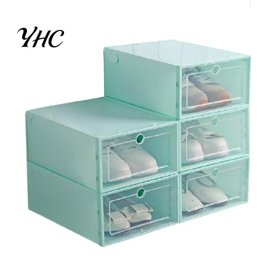 Transparent Stackable Dustproof Flip Type Shoes Storage Container Home Decor
