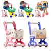 Kinder Einkaufswagen Trolley Rollenspiel Kleinkinder Lebensmittel für Jungen Mädchen