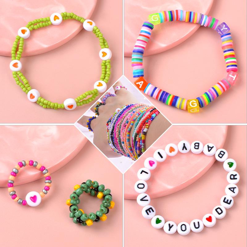 25-Grid DIY Polymer Clay Bead Set for Jewelry Making