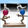 Charming Handmade Wooden Fencing Puppets With 400 Balloons Perfect For Imaginative Play