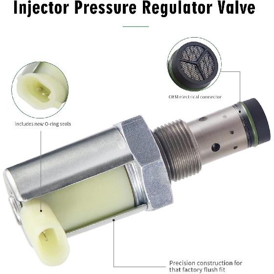 6.0 Powerstroke IPR Valve & ICP Control Sensor Kit Replacement for 2003-2010 Ford Super Duty F250 F350 F450 F550 E350 E450 Excursion Replaces