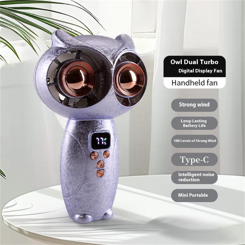 Portable Handheld Fan 100 Speed Cooling Fan Rechargeable Multifunction Travel Gift Cooling For Outdoor Travel Office Use
