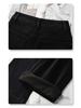 Blue Women's High Waist Retro Flocked Jeans - 2024 Wide Leg, Slimming, Loose Straight, Floor-Length Pants