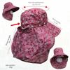 Wide Brim Face Hood Hat Mesh Breathable Sunscreen Hat Fashion Agricultural Work Cap  Summer