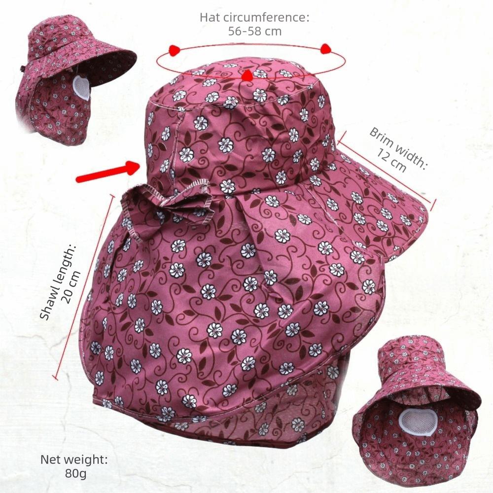 Wide Brim Face Hood Hat Mesh Breathable Sunscreen Hat Fashion Agricultural Work Cap  Summer