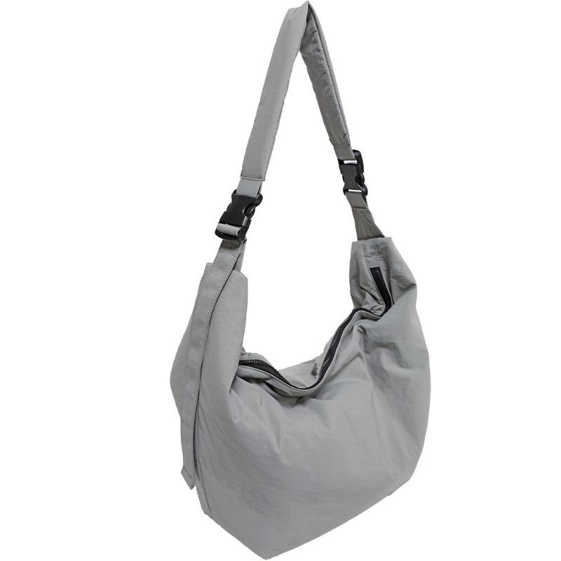 Geantă de nailon cu capacitate mare pentru găluște, tip crossbody, tip leneș, pentru studenți, la modă