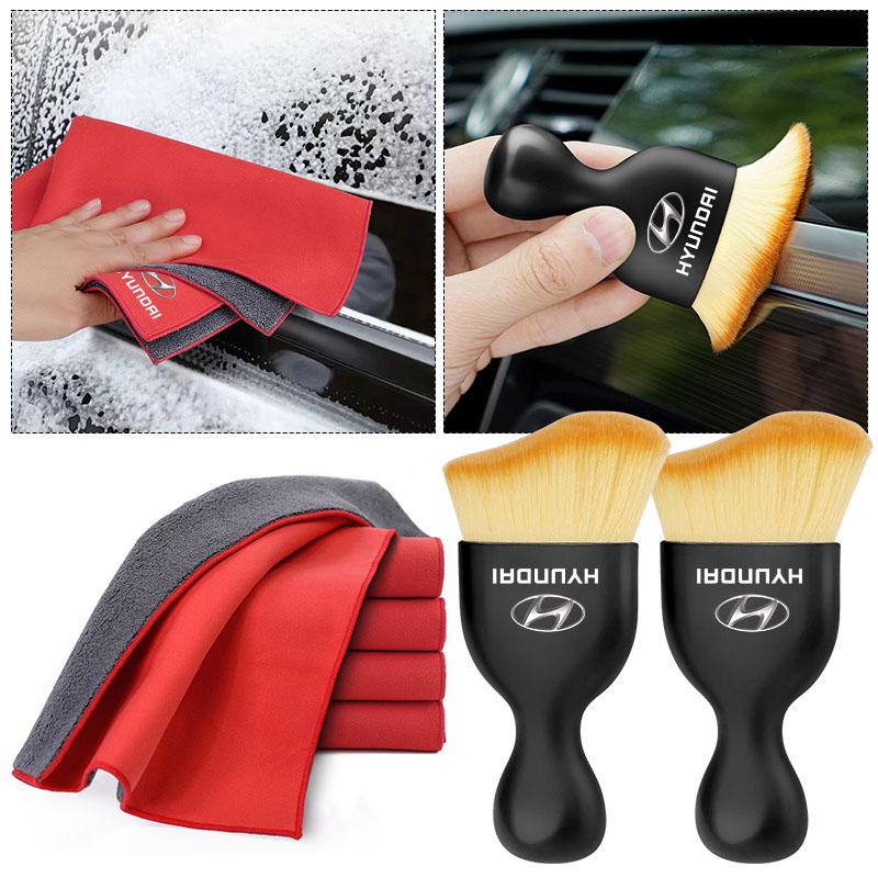 Car Washing Cleaning Tool Air Conditioner Air Outlet Cleaning Soft Brush For Hyundai Tucson Solaris I30 Creta Ix35 I40 Veloster Santafe