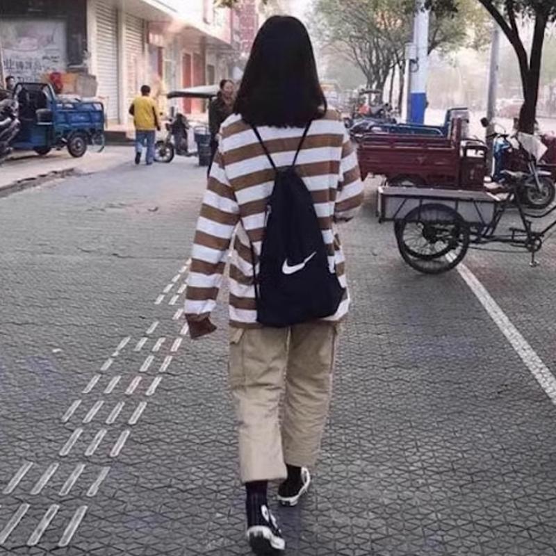 Nike Logo Polyester Backpack Unisex Backpacks Black BZ9779-001
