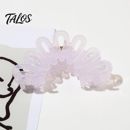 Stylish Hair Accessory Back Head Shark Clip, Large Hollow Petal Shape Claw, Bun Holder Claw For Commuting Accessory, Size Shower Clip for Thick