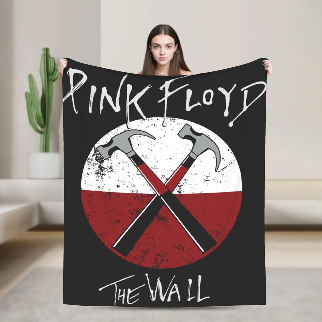 Flannel Blankets Warm Soft Throw Blanket for Couch Bed Camping Floyded Rock Me Pinks Bedspread Sofa Bed Cover