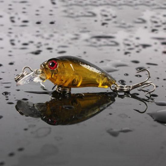 1 buc 4,5 cm momeală reală din plastic momeală tare cu ochi 3D momeală de pescuit cârlig