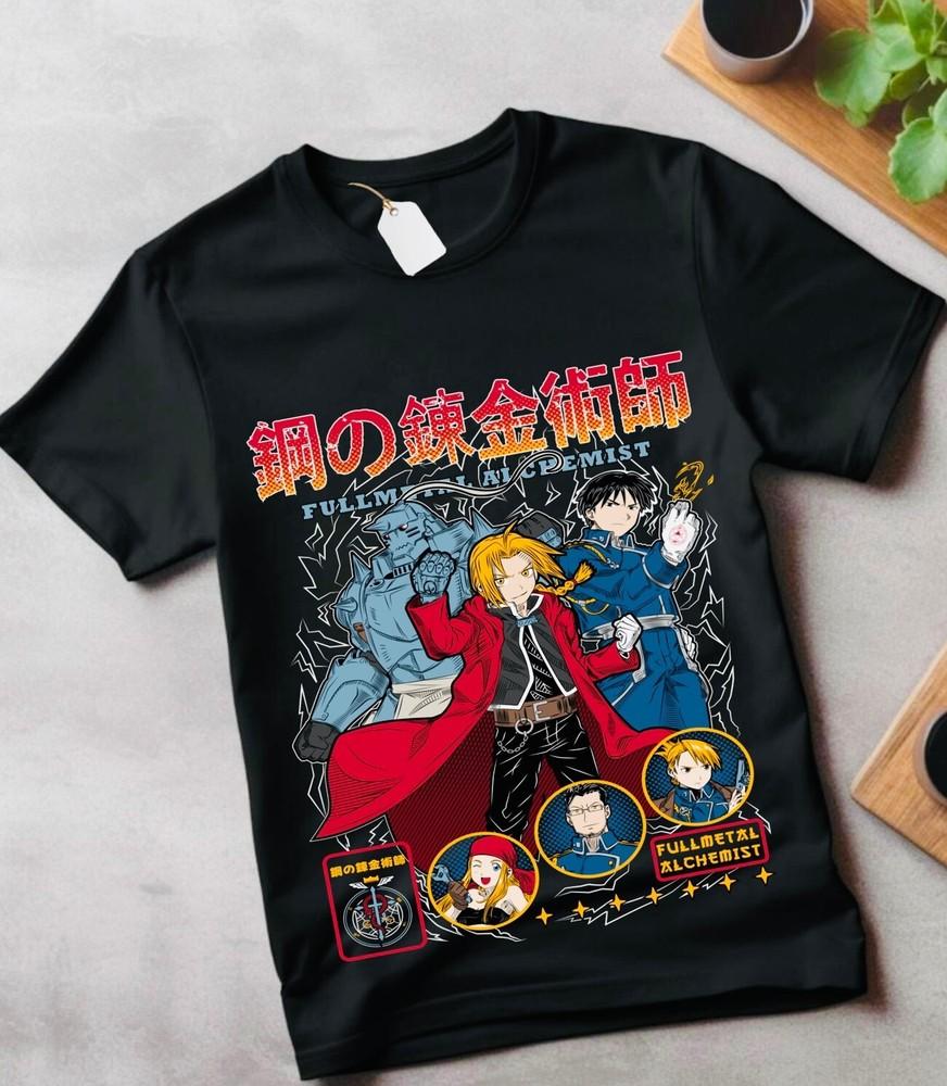 

Fullmetal Alchemist Shirt Brotherhood Alphonse Elric Anime Gift Shirt kid clothe L