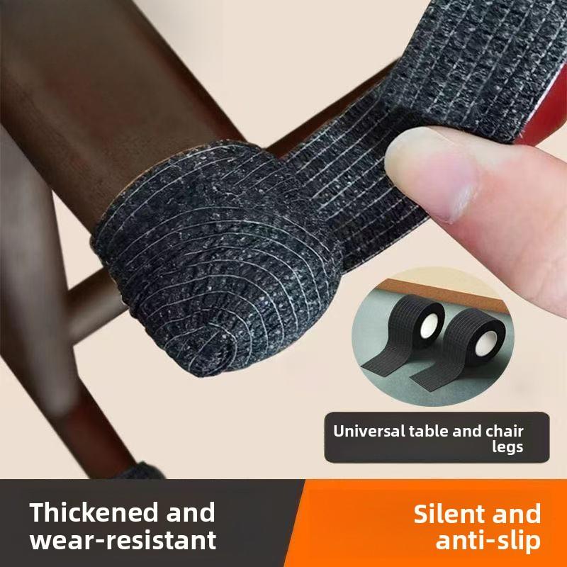 

Бесшумные накладки на ножки стульев, противоскользящие мебельные накладки, самоклеящаяся лента для стульев, столов, ручек 1 Rolls чёрный