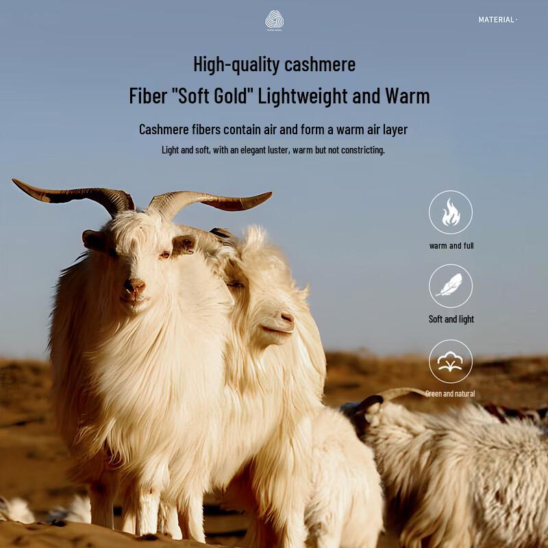 Men's Heavyweight Cashmere Wool Round Neck Sweater