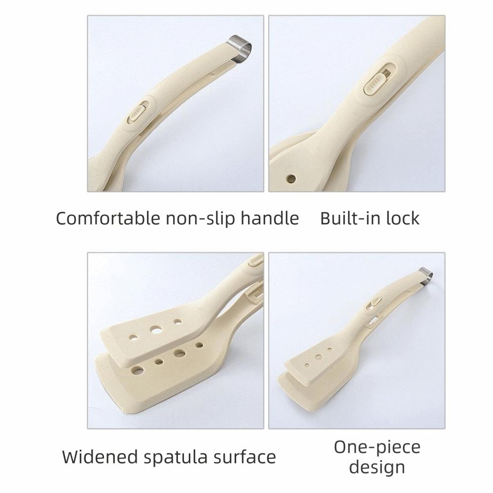 Multipurpose Egg Flipper Spatula Silicone Spatulas Bread Clip Fried Steak Clamp  BBQ Grilling